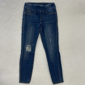 Rock & Republic Denim Rx Fever Pull On Studded Skinny Jeans Sz 6